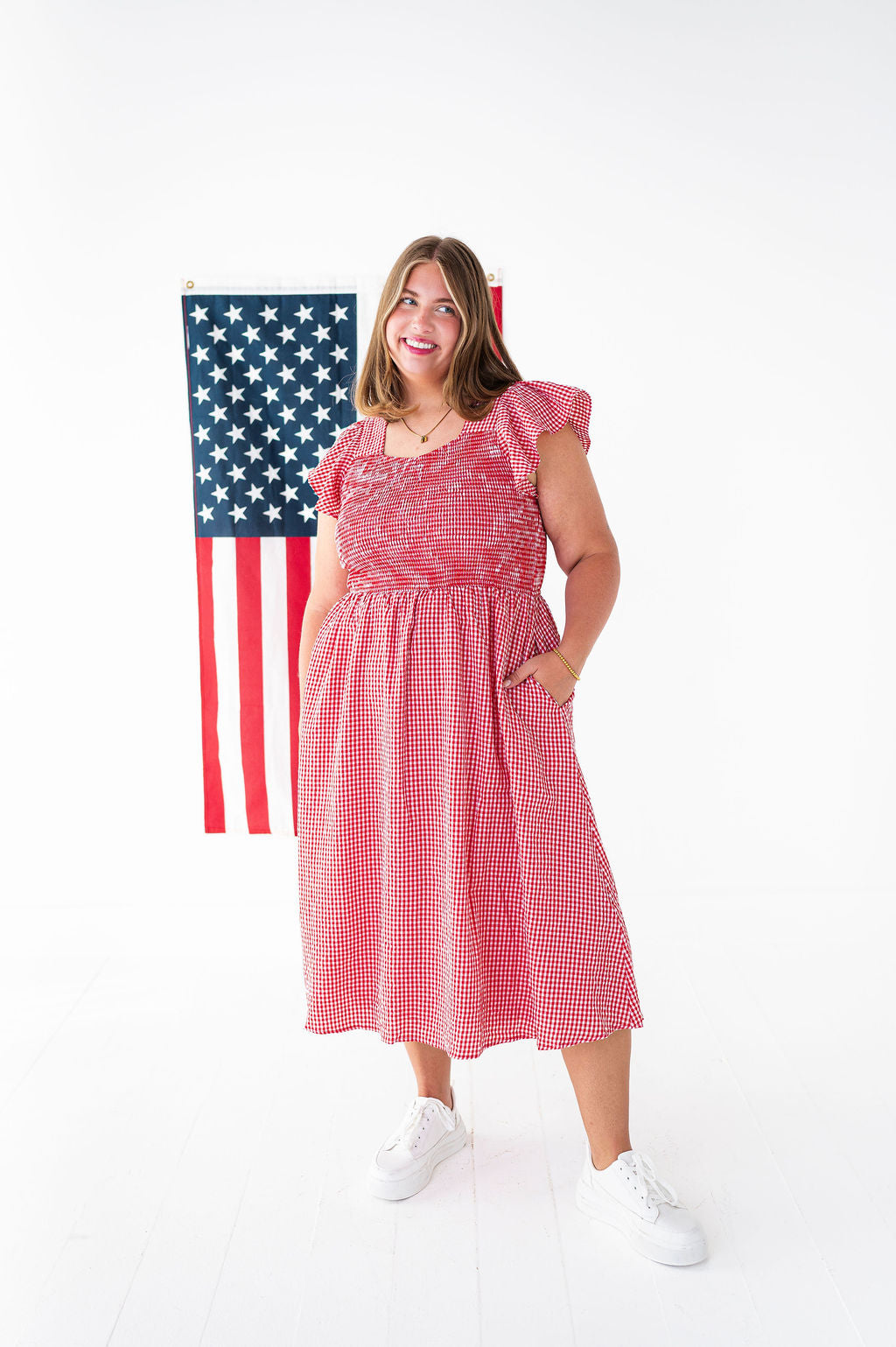 Reagan Gingham Dress