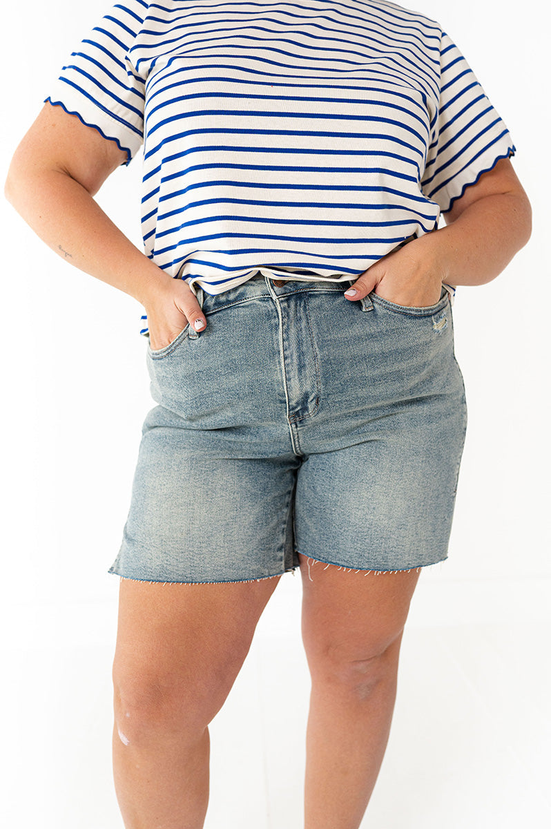Judy Blue - Venice Distressed Shorts