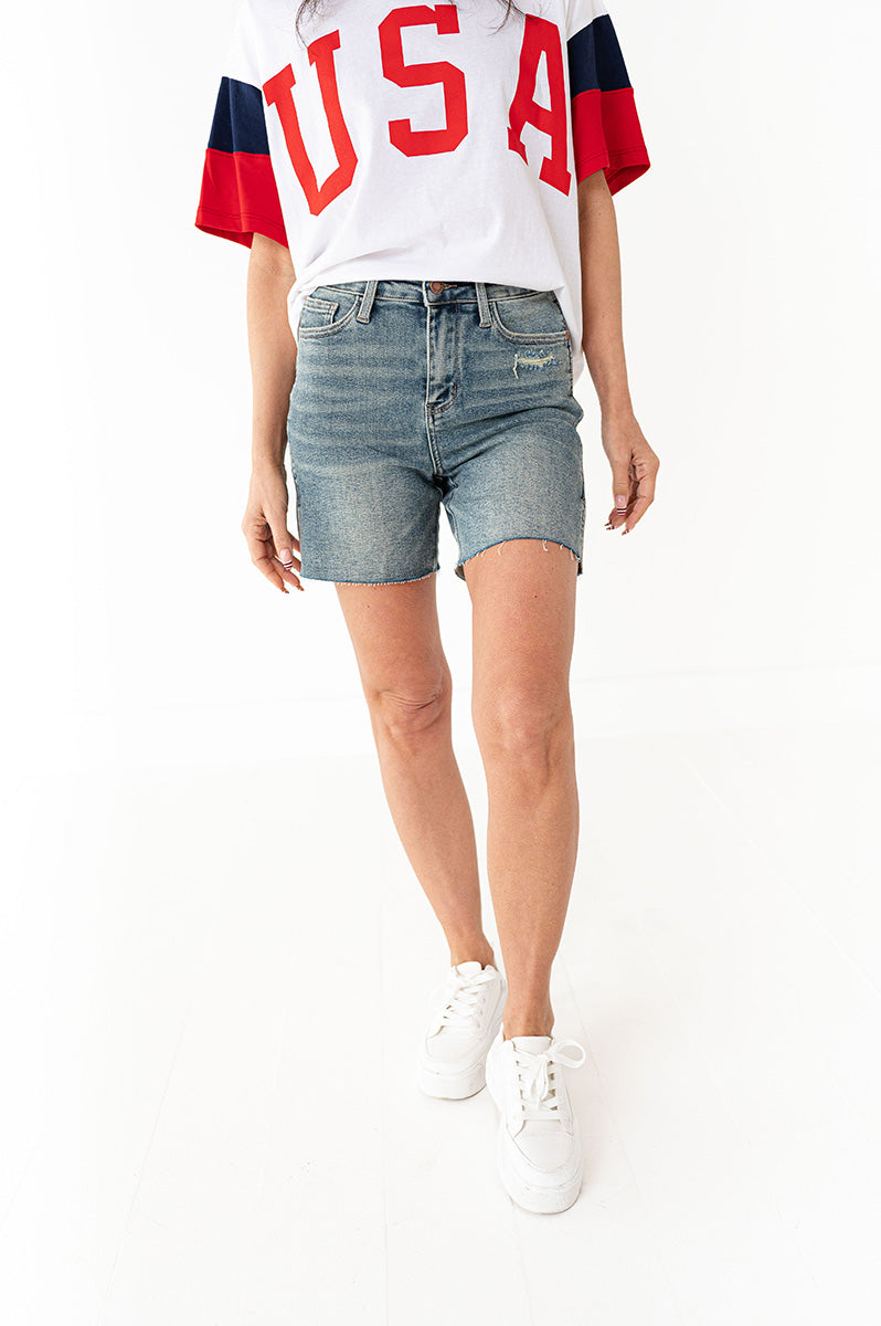 Judy Blue - Venice Distressed Shorts