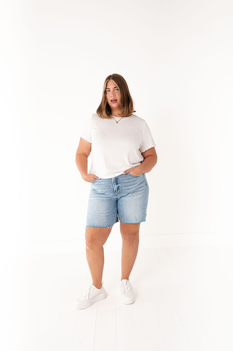 Risen - Axel Denim Shorts in Light Wash