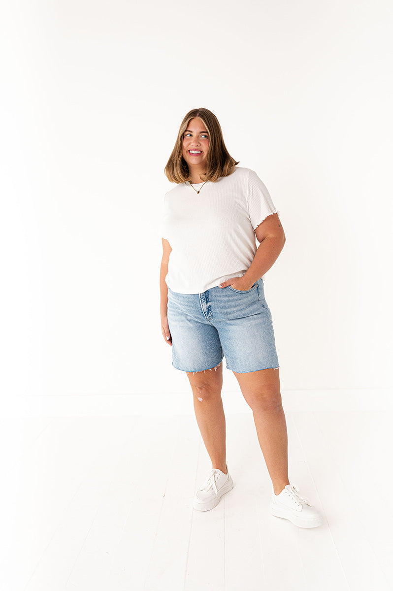 Risen - Axel Denim Shorts in Light Wash