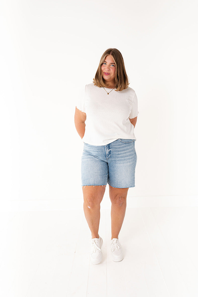 Risen - Axel Denim Shorts in Light Wash