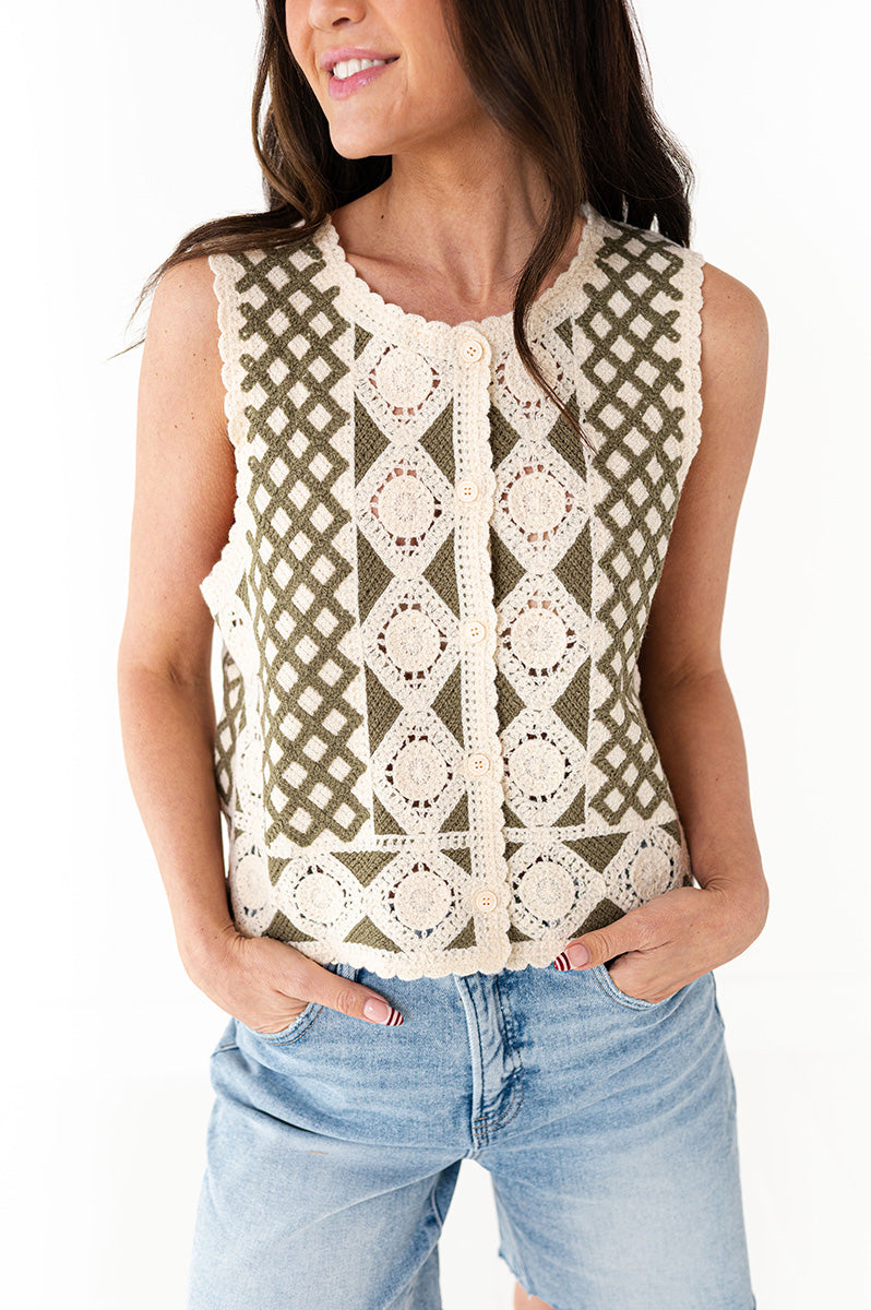 Annika Crochet Vest