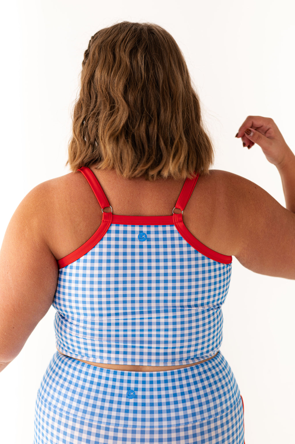 Reefline Top in Blue Gingham