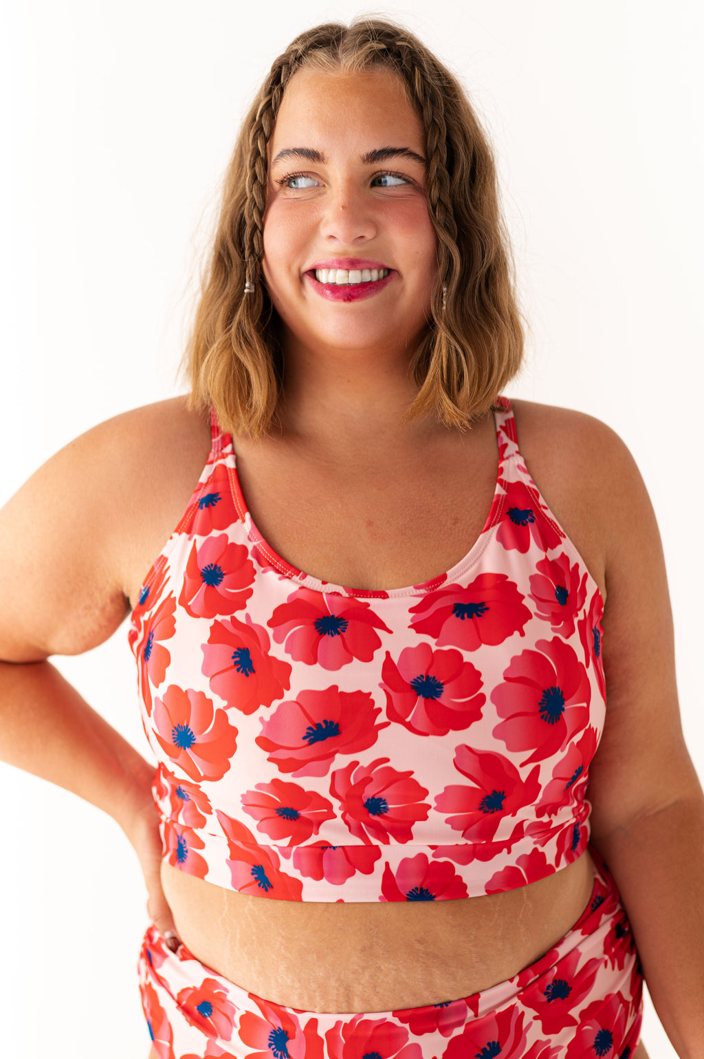 Bayside Top in Pink Hibiscus