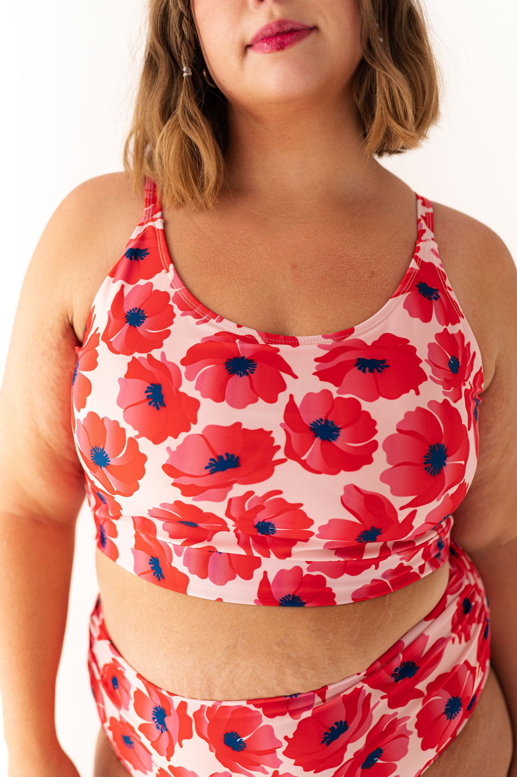 Bayside Top in Pink Hibiscus