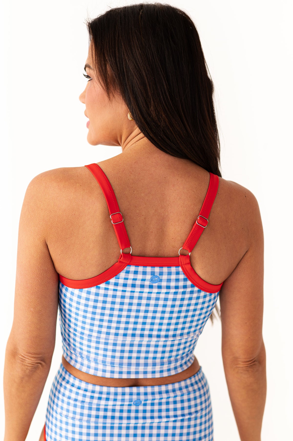 Reefline Top in Blue Gingham