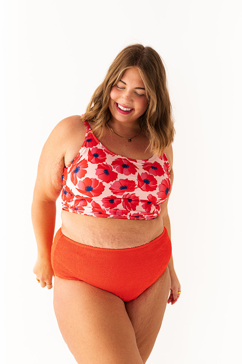 Bayside Top in Pink Hibiscus