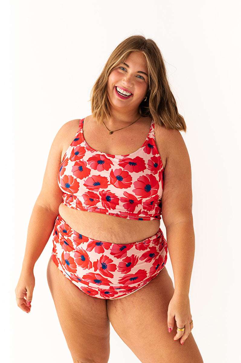 Bayside Top in Pink Hibiscus
